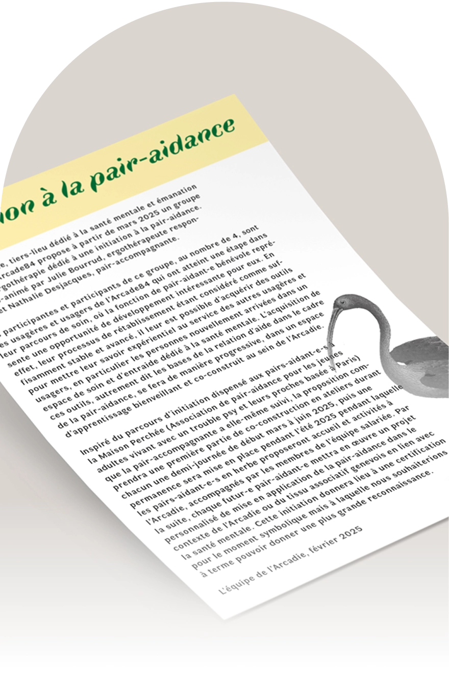 Visuel représentant une personne assise